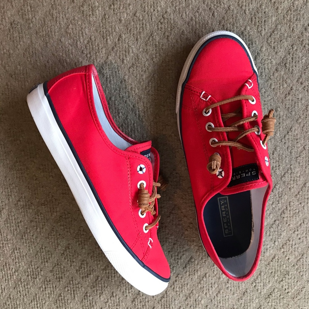 Women’s Sperry Seacoast canvas red